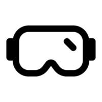 nadando gafas de protección icono para web, aplicación, infografía, etc vector