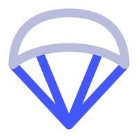 Paraglider icon for web, app, infographic, etc vector