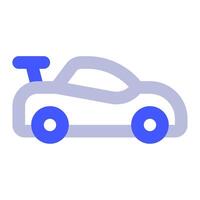 carreras coche icono para web, aplicación, infografía, etc vector