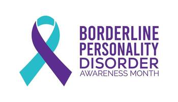 Borderline Personality Disorder Awareness Month observed every year in May. Template for background, banner, card, poster with text inscription. vector