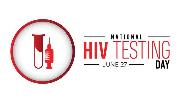 National HIV Testing Day observed every year in June. Template for background, banner, card, poster with text inscription. vector