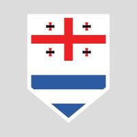 Adjara Flag Guard Shield Icon vector