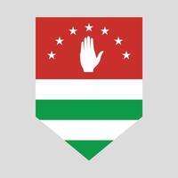 Abkhazia Flag Shield vector