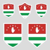 Abkhazia Flag Shield vector