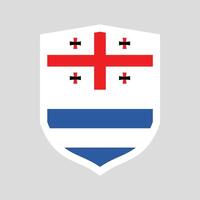 Adjara Flag Guard Shield Icon vector