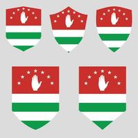 Abkhazia Flag Shield vector