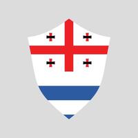 Adjara Flag Guard Shield Icon vector