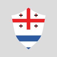 Adjara Flag Guard Shield Icon vector