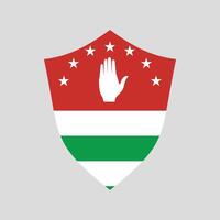 Abkhazia Flag Shield vector