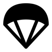 Paraglider icon for web, app, infographic, etc vector