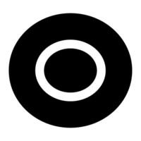 Disc Golf Frisbee icon for web, app, infographic, etc vector