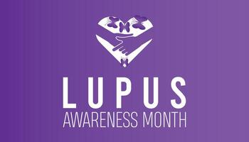 Lupus Awareness Month observed every year in May. Template for background, banner, card, poster with text inscription. vector