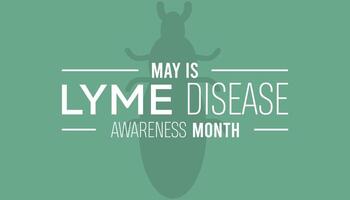 Lyme Disease Awareness Month observed every year in May. Template for background, banner, card, poster with text inscription. vector