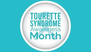 Tourettes Awareness Month observed every year in May. Template for background, banner, card, poster with text inscription. vector