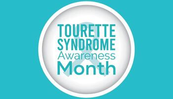 Tourettes Awareness Month observed every year in May. Template for background, banner, card, poster with text inscription. vector