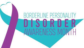 Borderline Personality Disorder Awareness Month observed every year in May. Template for background, banner, card, poster with text inscription. vector