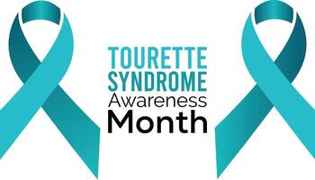 Tourettes Awareness Month observed every year in May. Template for background, banner, card, poster with text inscription. vector