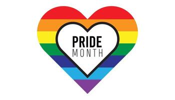 Pride Month observed every year in June. Template for background, banner, card, poster with text inscription. vector