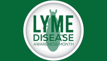 Lyme Disease Awareness Month observed every year in May. Template for background, banner, card, poster with text inscription. vector