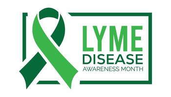 Lyme Disease Awareness Month observed every year in May. Template for background, banner, card, poster with text inscription. vector