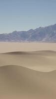 un' deserto paesaggio con montagne nel il distanza video