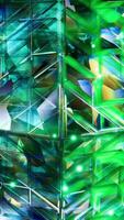 A green abstract background with many different shapes video