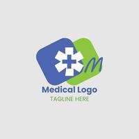 diseño de logotipo médico vector