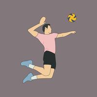 volleyball players, sport vector