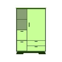 Illustration of wardrobe good for graphic design and etc vector