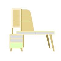 Illustration of study desk good for graphic design and etc vector