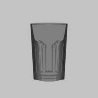 Illustration of water glass good for graphic design and etc vector