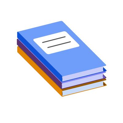 Flat illustration of book
