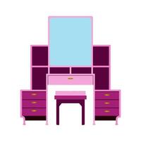 Illustration of dressing table good for graphic design and etc vector