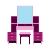 Illustration of dressing table good for graphic design and etc vector