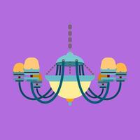 Illustration of chandeliers good for graphic design and etc vector