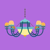 Illustration of chandeliers good for graphic design and etc vector