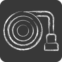 Icon Hose. related to Security symbol. chalk Style. simple design illustration vector