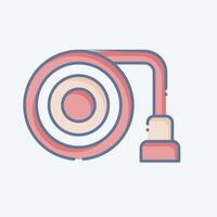 Icon Hose. related to Security symbol. doodle style. simple design illustration vector