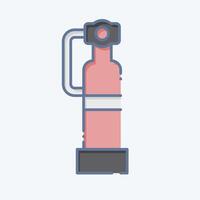 Icon Fire Extinguisher. related to Security symbol. doodle style. simple design illustration vector