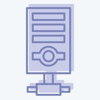 Icon Server. related to Security symbol. two tone style. simple design illustration vector