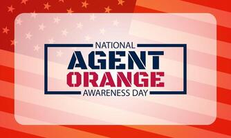 National Agent Orange Awareness Day Background Illustration vector