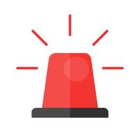 Emergency rotating light icon. Emergency siren. Police alarm. vector