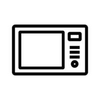 Electronic microwave icon. Kitchen appliance. vector