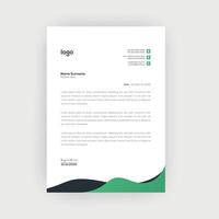 Simple and Creative letterhead Template design vector