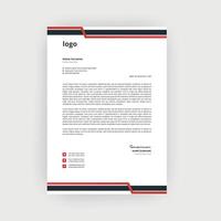 Simple and Creative letterhead Template design vector