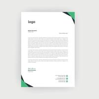 Simple and Creative letterhead Template design vector