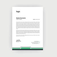 Simple and Creative letterhead Template design vector