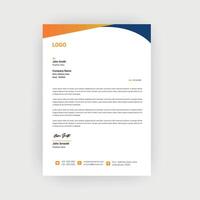 Simple and Creative letterhead Template design vector