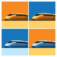 Speed train illustrations vector