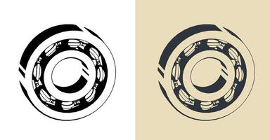 Ball bearing illustrations vector